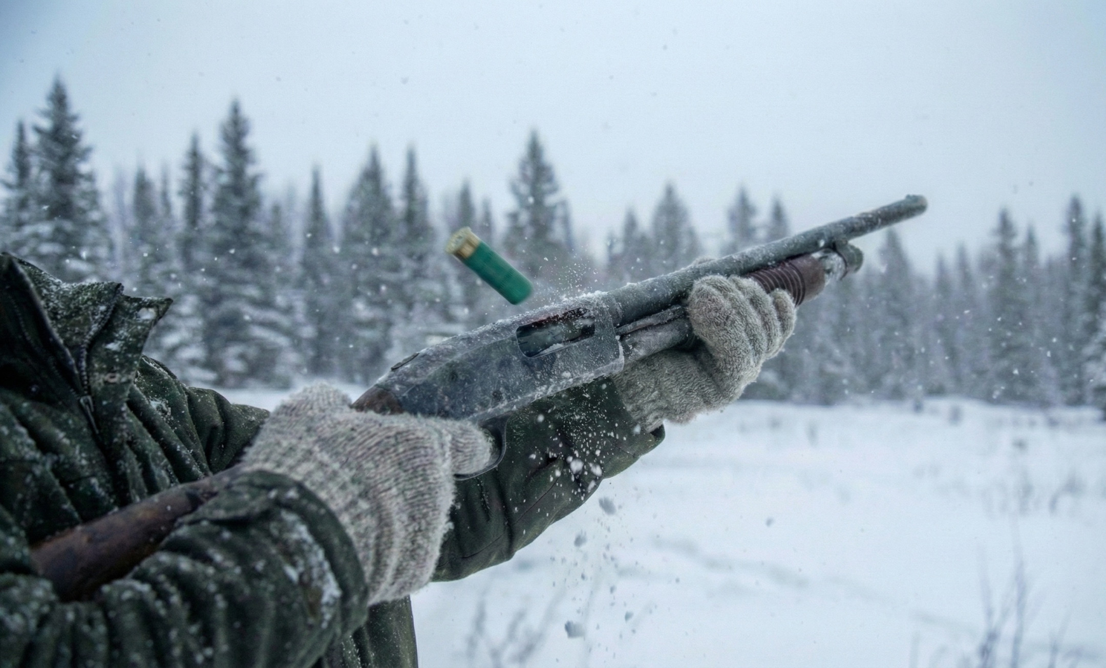 Strzelba automatyczna zimą? Może jednak nie
