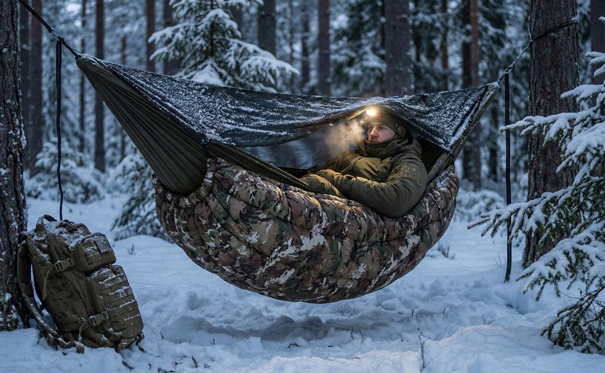 Jak przetrwać noc w hamaku przy -20°C?