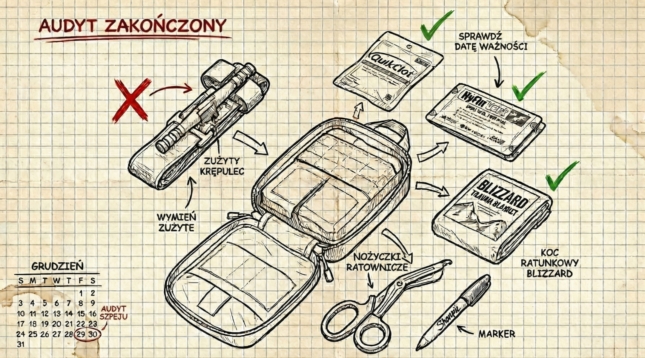 IFAK: przegląd apteczki przed nowym rokiem