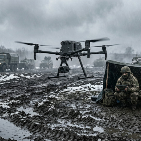 Drony w deszczu: jak pogoda niszczy przewagę