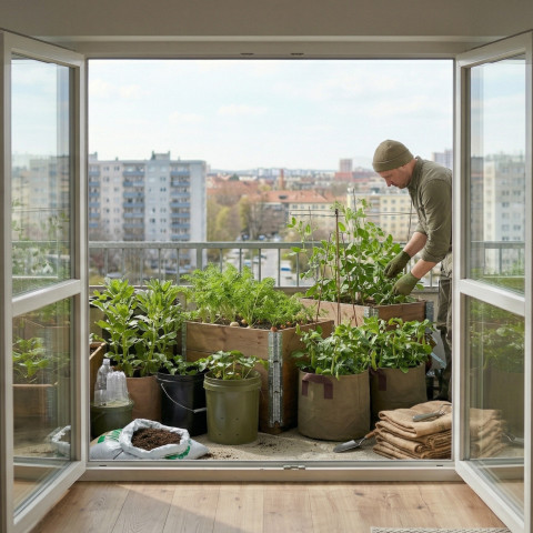 Balkon preppersa: uprawa warzyw w mieście