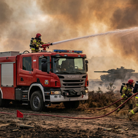 Wojskowa Straż Pożarna kontra ogień i amunicja
