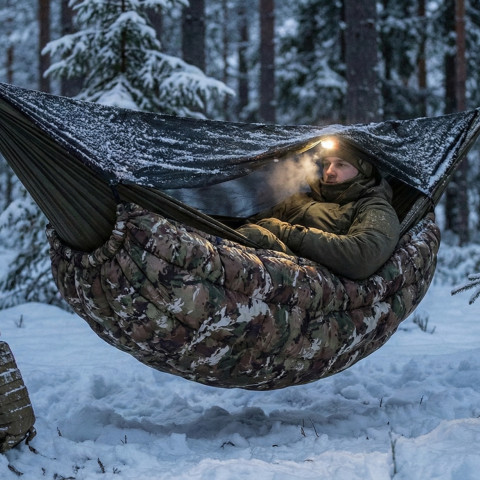 Jak przetrwać noc w hamaku przy -20°C?