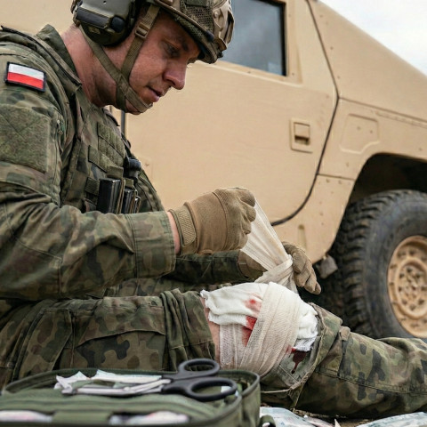 IFAK: bandaż i gaza. Tamowanie krwotoków