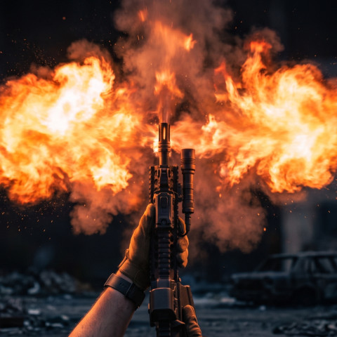 Błysk wylotowy: czy 10,5-calowy AR-15 oślepia?